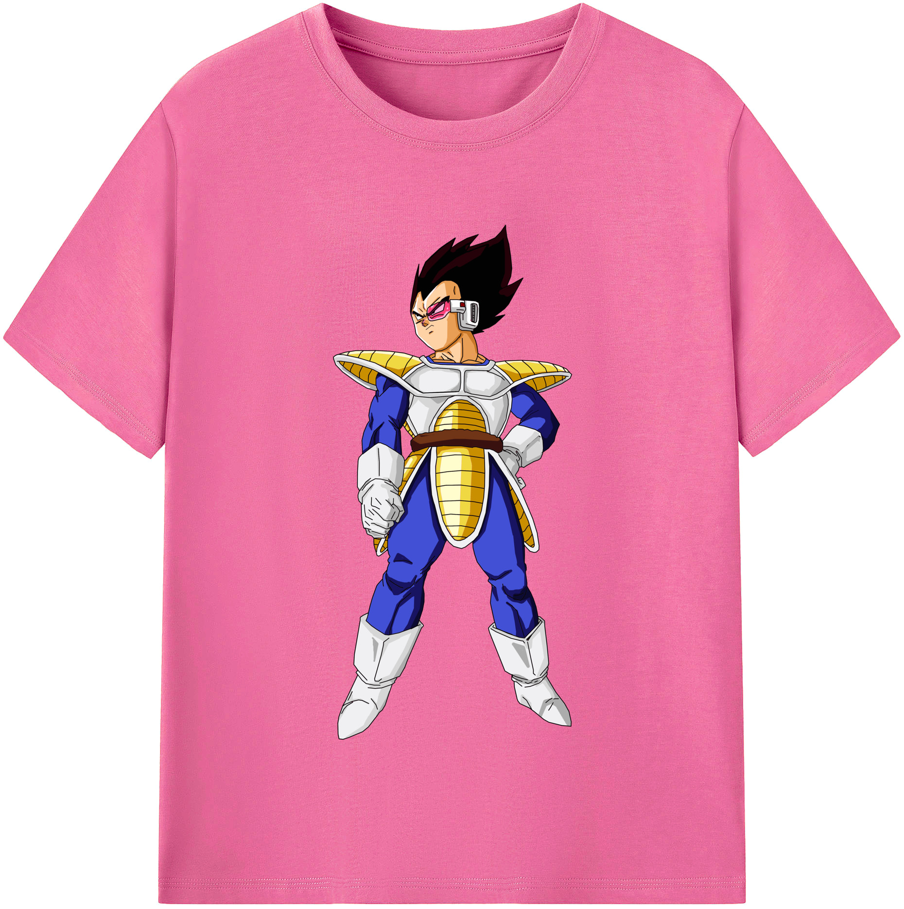 （画像用） ドラゴンボール ベジータ四世（Bejīta Yonsei）DRAGON BALL Vegeta IV レディースカジュアルプリントTシャツ（綿100％）